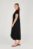 Gather Back Maxi Dress - Black