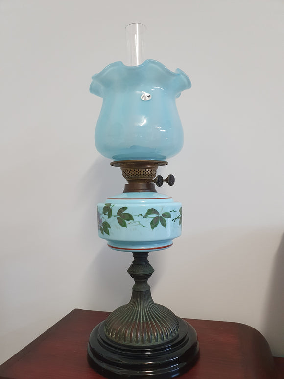 Vicctorian Decorated Banquet Lamp