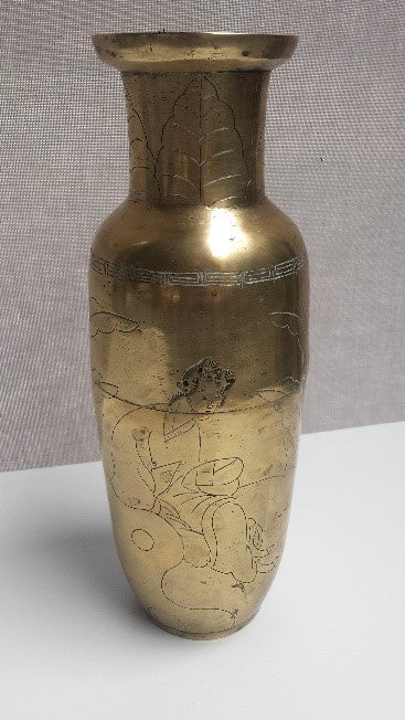 Chinese brass vase