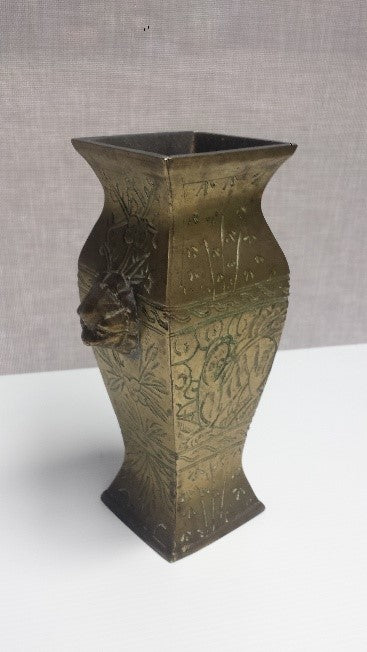 Chinese brass vase