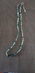 Green Aquatic Agate/Fern Agate Necklace