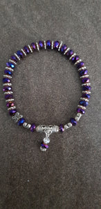 Crystal Swarovski Purple Bead Bracelet