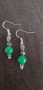 Green Jade Earrings