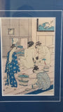 Pair Japanese "Bath Houses" Prints