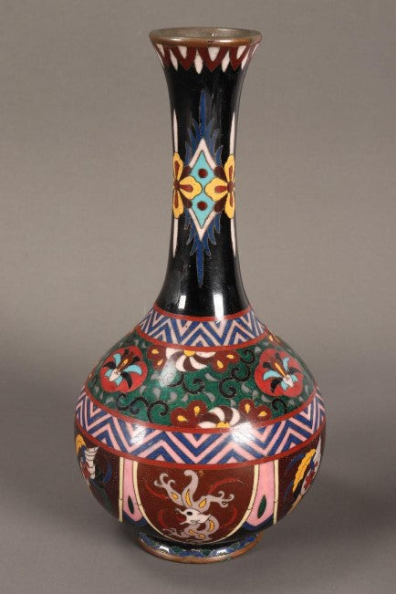Antique Japanese cloisonne vase, Meiji period