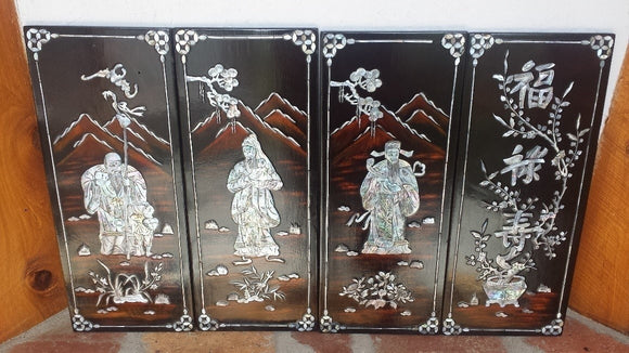 Lacquered wall plaques