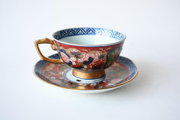 Japanese Arita Yaki tea cup and saucer