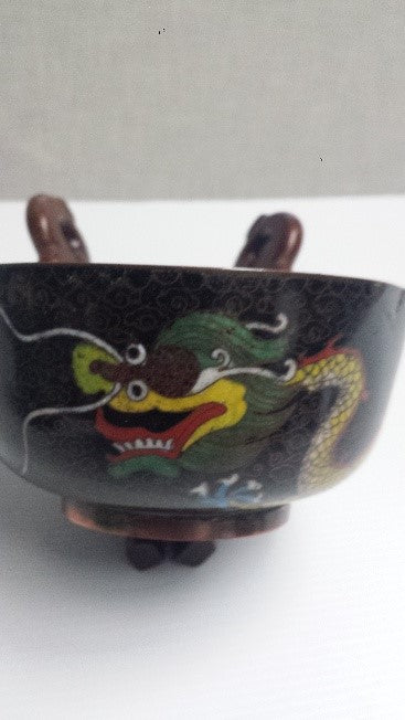 Chinese copper cloisonne bowl