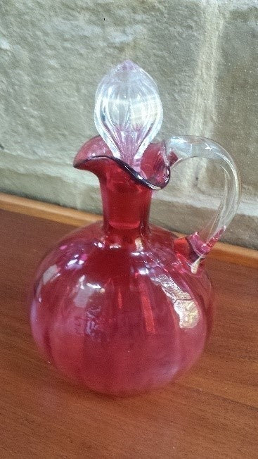 Victorian ruby decanter set